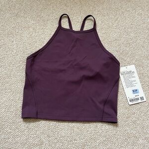 Lululemon wunder train high neck cross back tank size 6